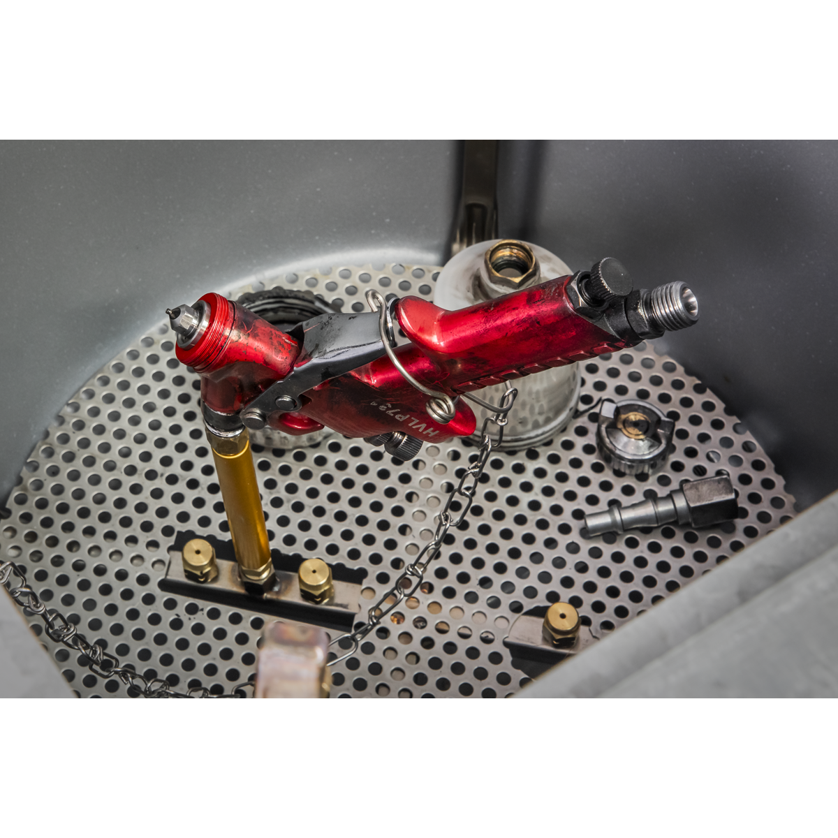 Spray Gun Cleaning Tank 1 Gun Capacity