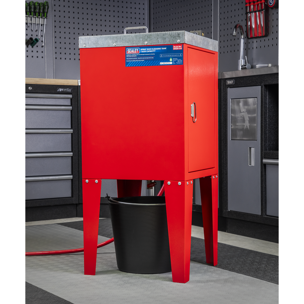 Spray Gun Cleaning Tank 1 Gun Capacity