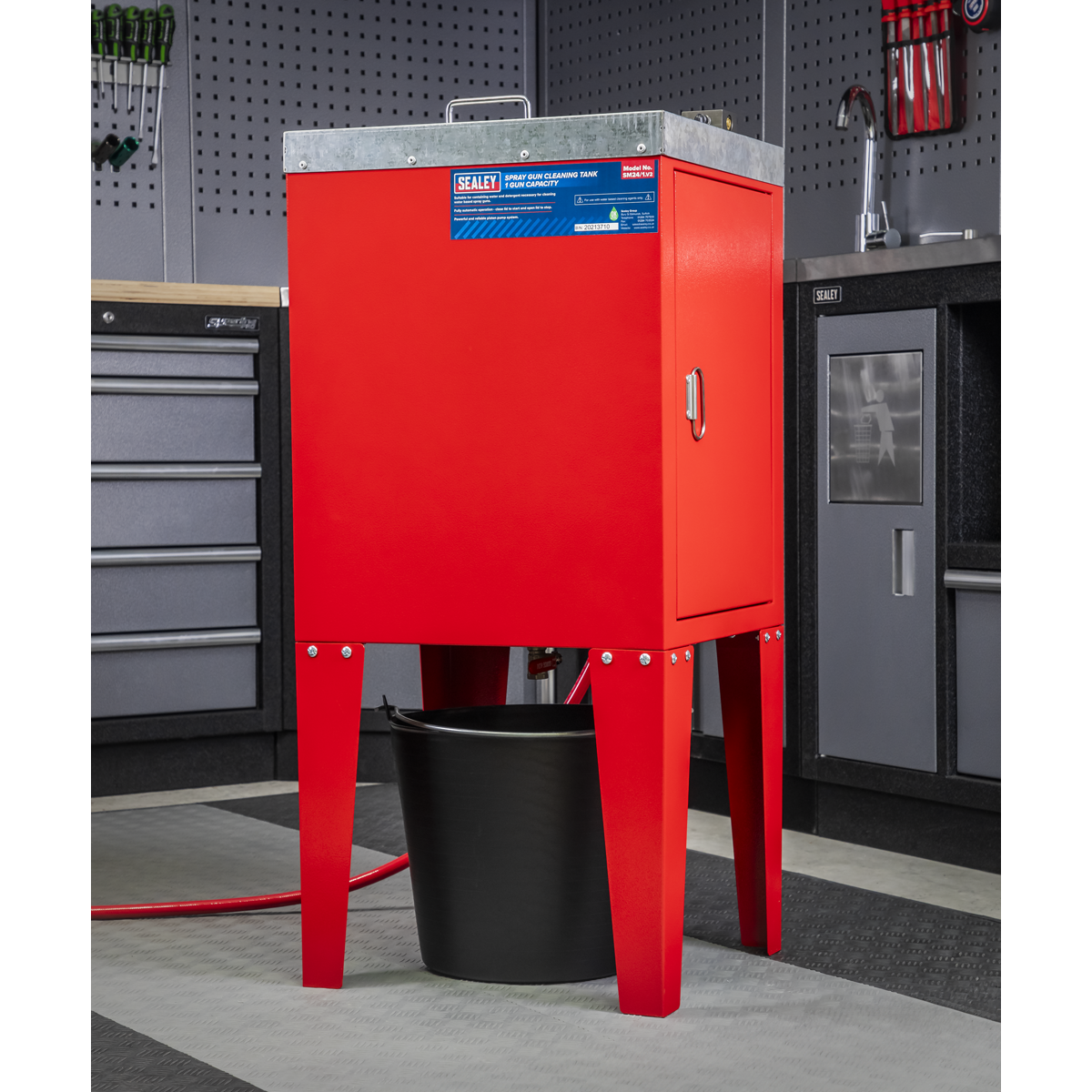 Spray Gun Cleaning Tank 1 Gun Capacity
