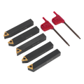 Indexable Lathe Turning Tool Set 8mm 5pc