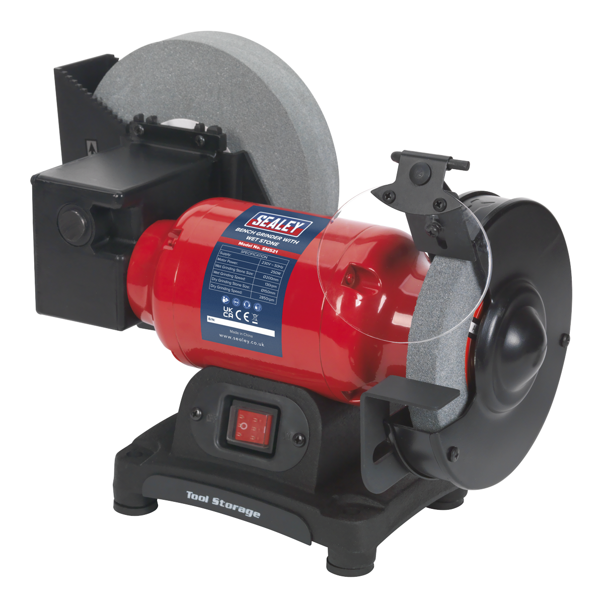 200/150mm Wet & Dry Bench Grinder 250W/230V