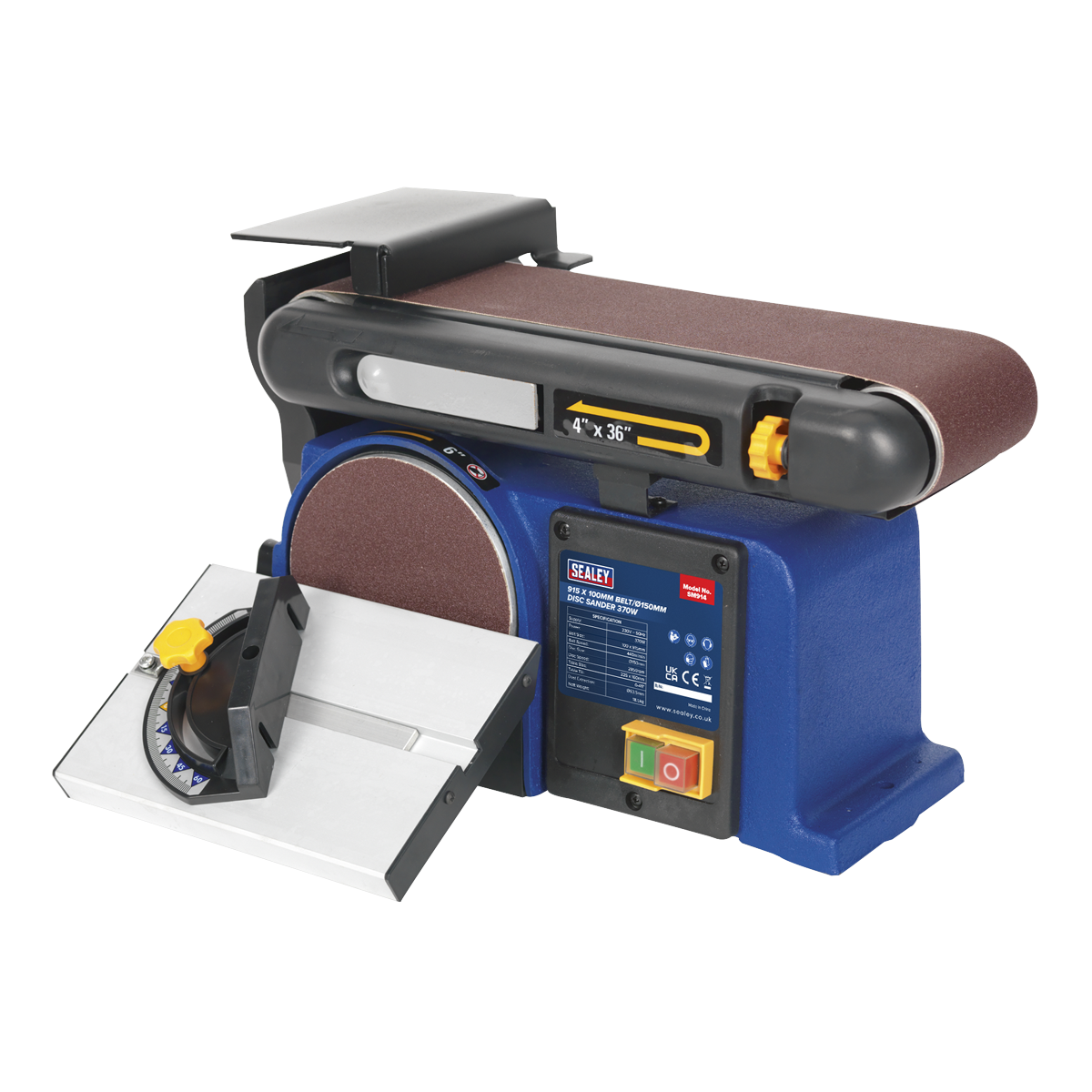 915 x 100mm Belt/150mm Disc Sander 370W/230V