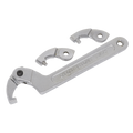 Adjustable C-Spanner Hook & Pin Wrench Set 32-76mm 4pc