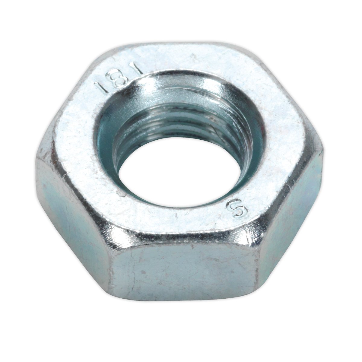 Zinc Plated Steel Nut M10, DIN 934 - Pack of 100