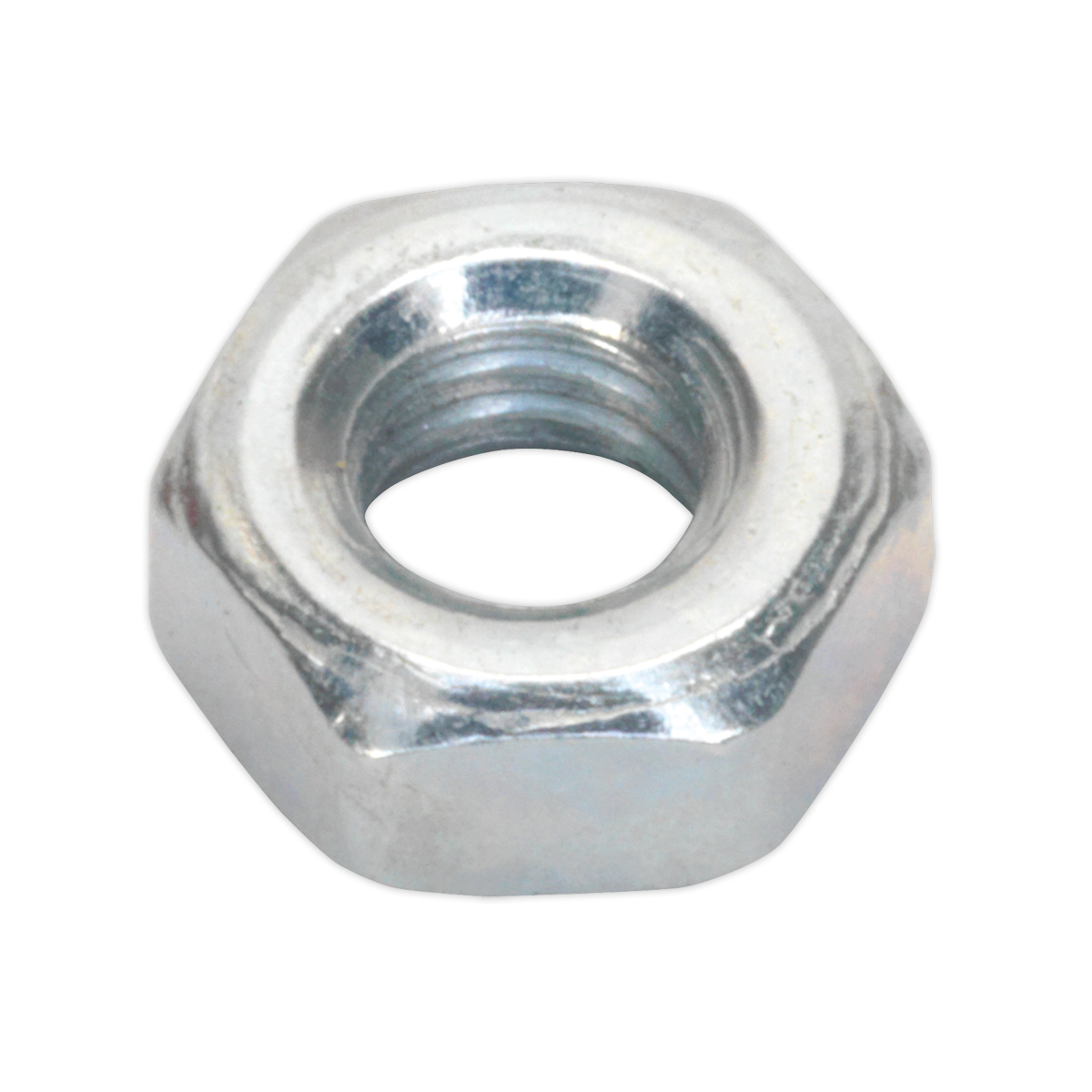 Zinc Plated Steel Nut M4, DIN 934 - Pack of 100