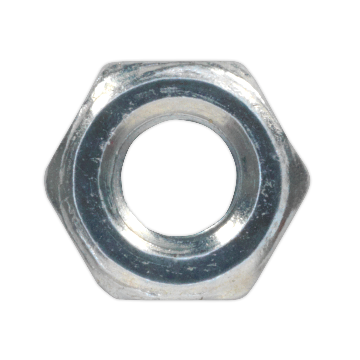 Zinc Plated Steel Nut M4, DIN 934 - Pack of 100