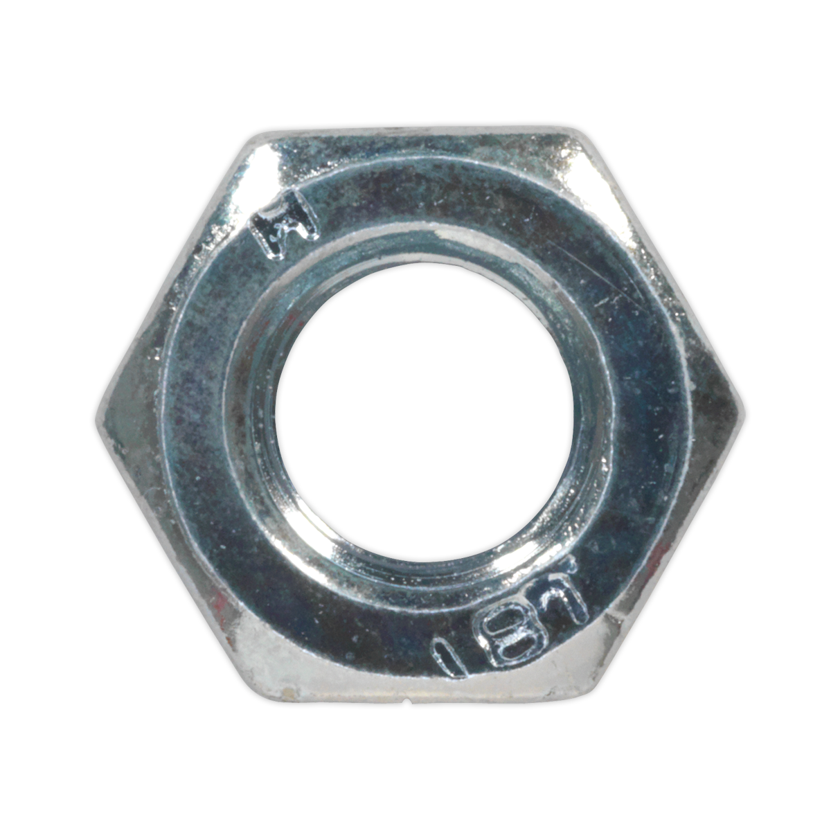 Zinc Plated Steel Nut M6, DIN 934 - Pack of 100
