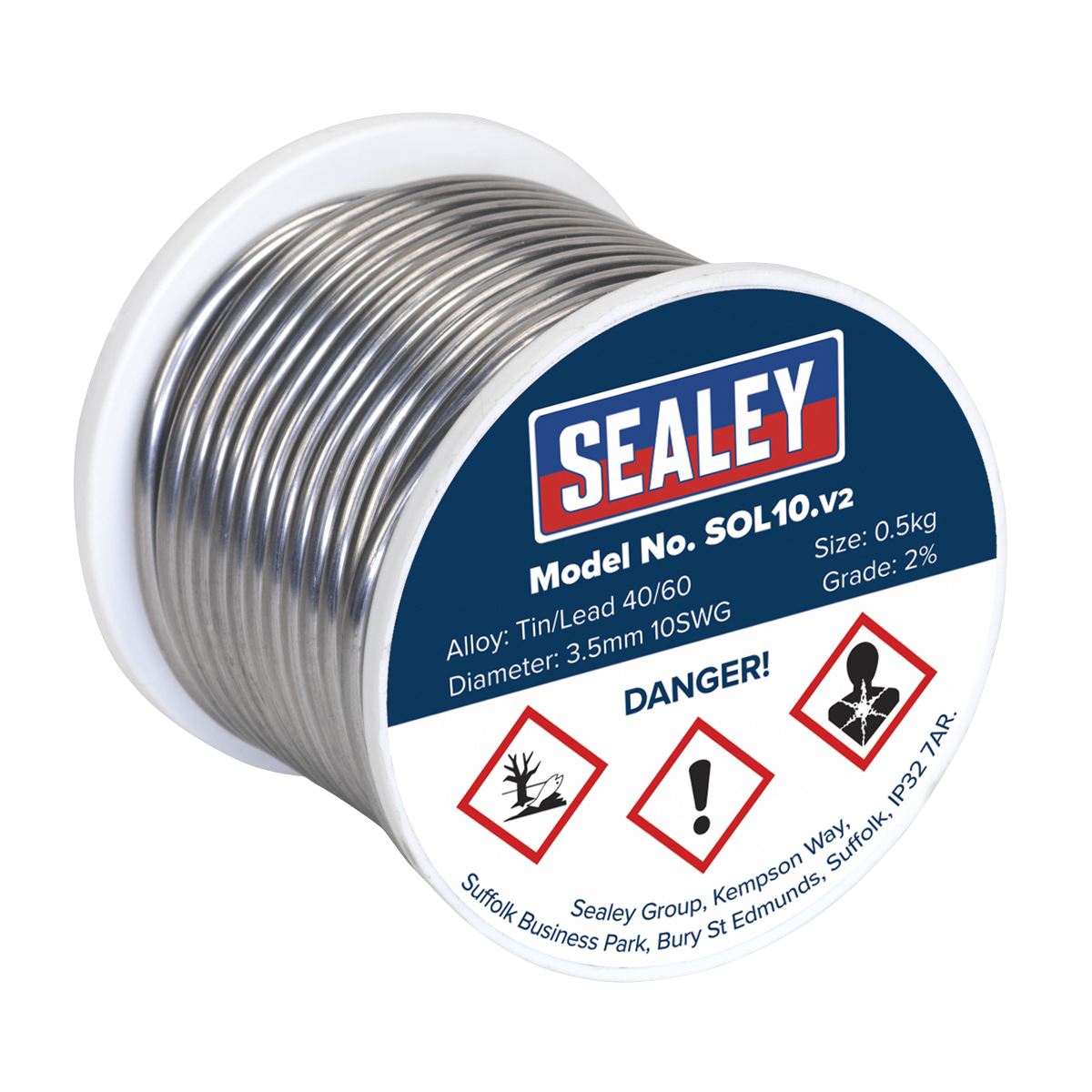 Quick Flow Solder Wire 3.25mm/10SWG 0.5kg Reel