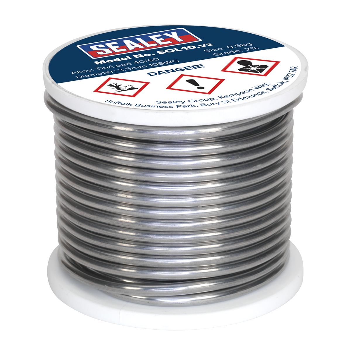 Quick Flow Solder Wire 3.25mm/10SWG 0.5kg Reel