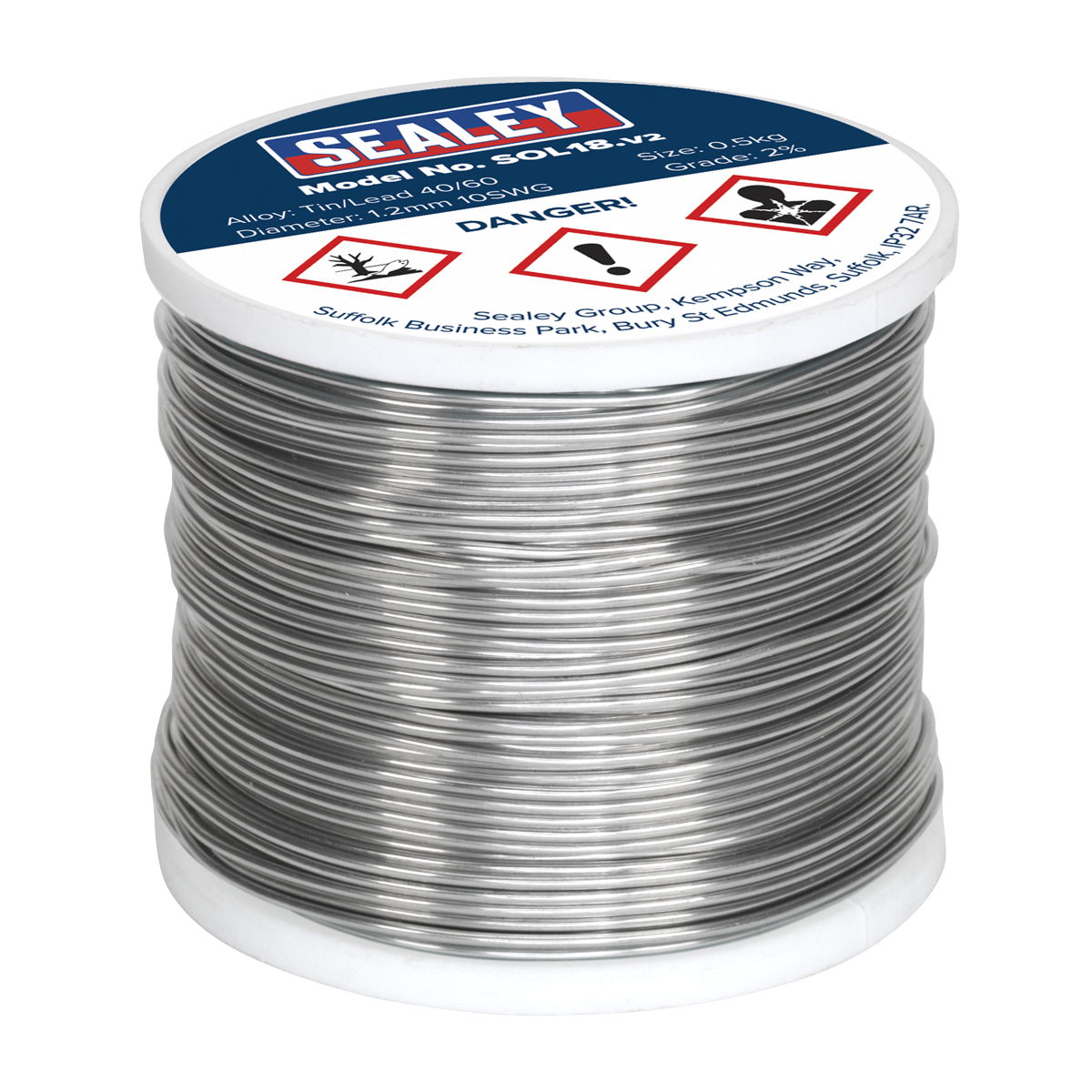 Quick Flow Solder Wire 1.2mm/18SWG 0.5kg Reel