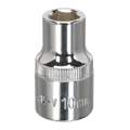 Premier Fully Polished Socket 1/2"Sq Drive 10mm