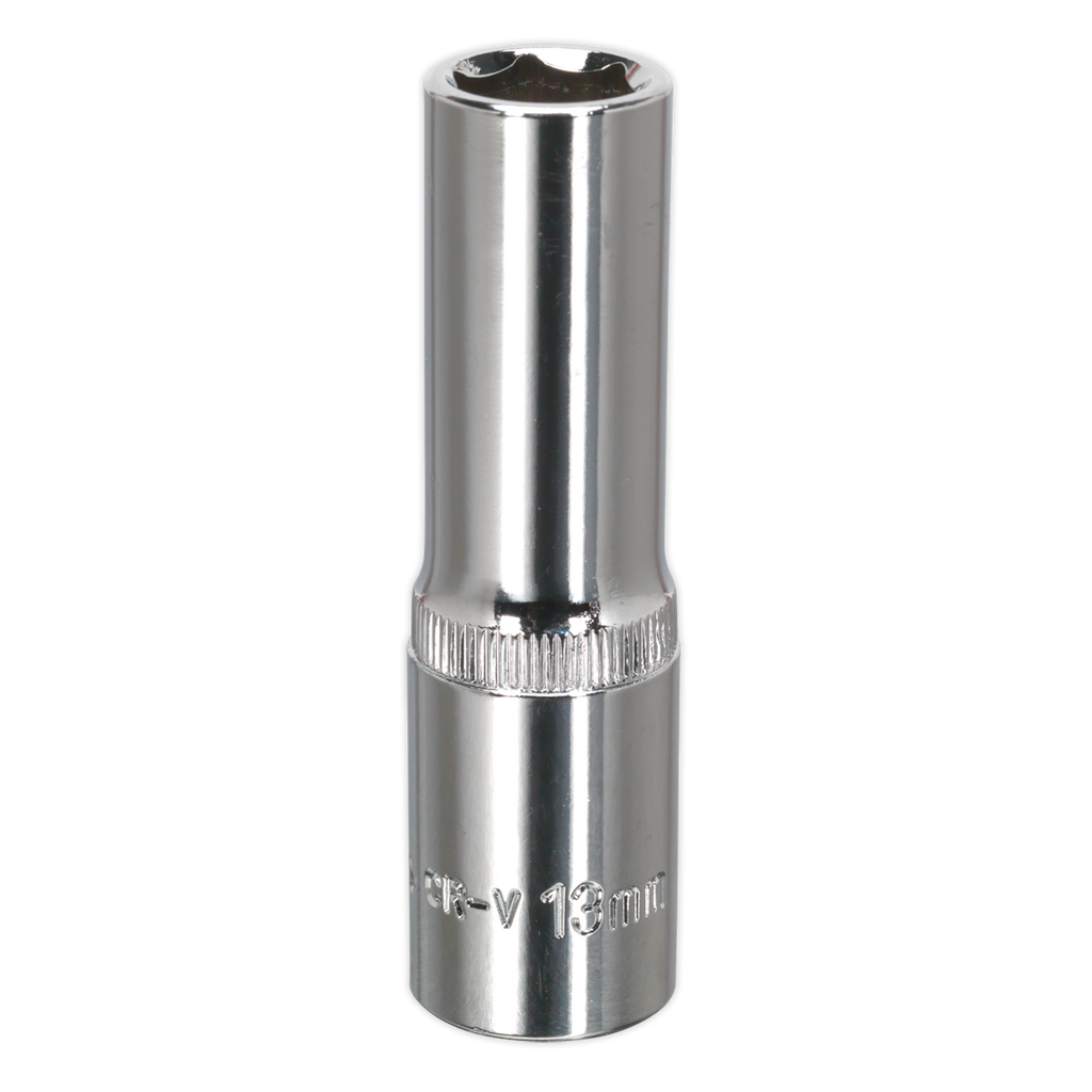 Premier Fully Polished Deep Socket 1/2"Sq Drive 13mm