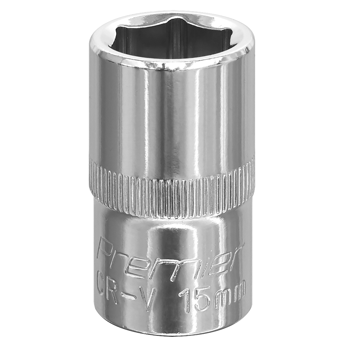 Premier Fully Polished Socket 1/2"Sq Drive 15mm