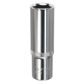 Premier Fully Polished Deep Socket 1/2"Sq Drive 17mm