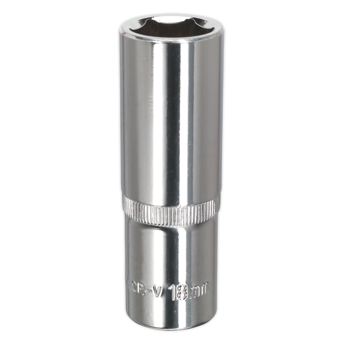 Premier Fully Polished Deep Socket 1/2"Sq Drive 18mm