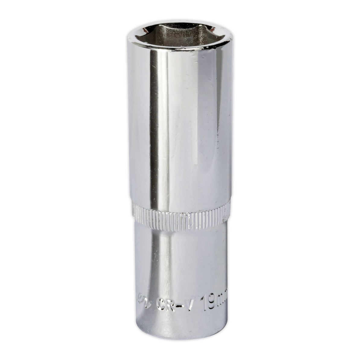 Premier Fully Polished Deep Socket 1/2"Sq Drive 19mm