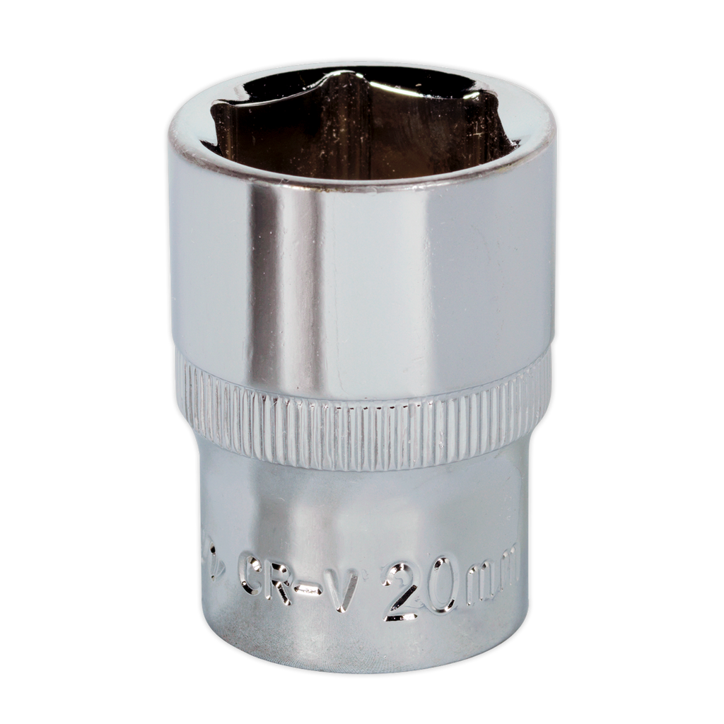 Premier Fully Polished Socket 1/2"Sq Drive 20mm