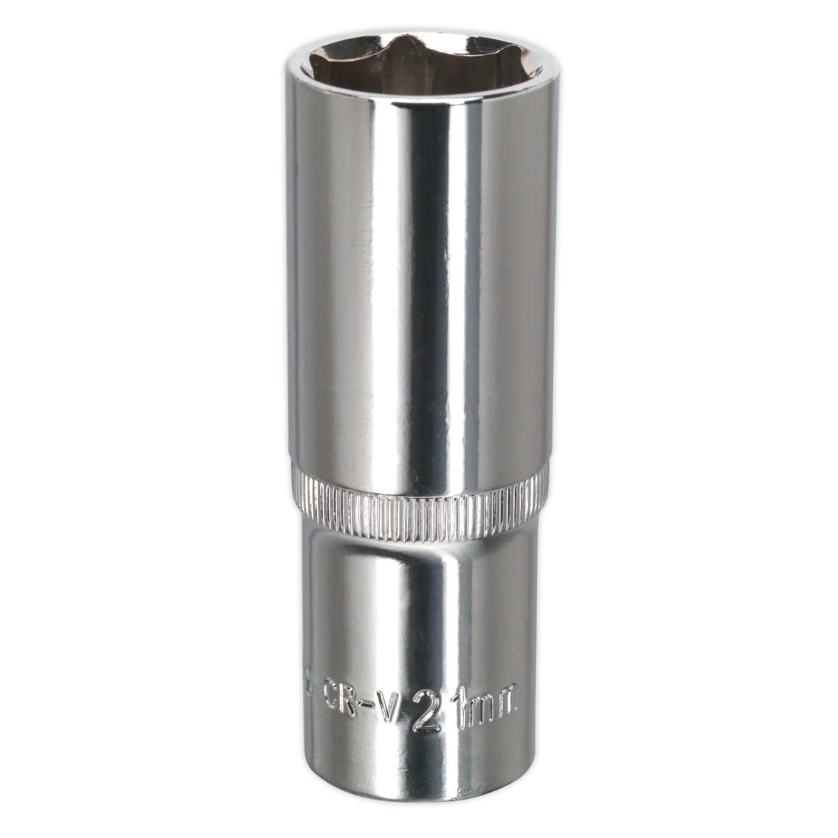 Premier Fully Polished Deep Socket 1/2"Sq Drive 21mm