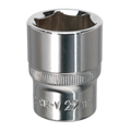 Premier Fully Polished Socket 1/2"Sq Drive 22mm