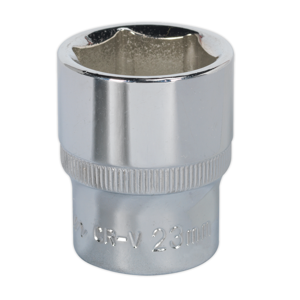 Premier Fully Polished Socket 1/2"Sq Drive 23mm