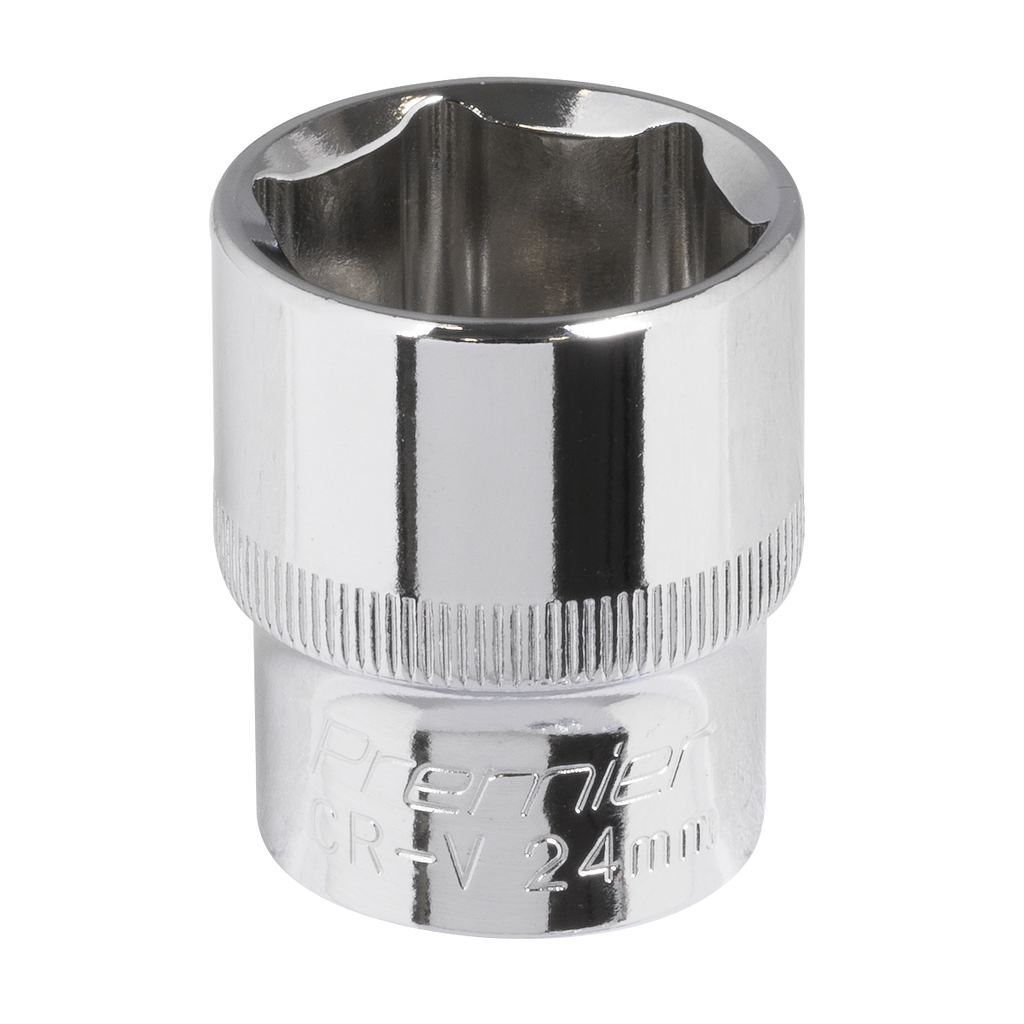 Premier Fully Polished Socket 1/2"Sq Drive 24mm