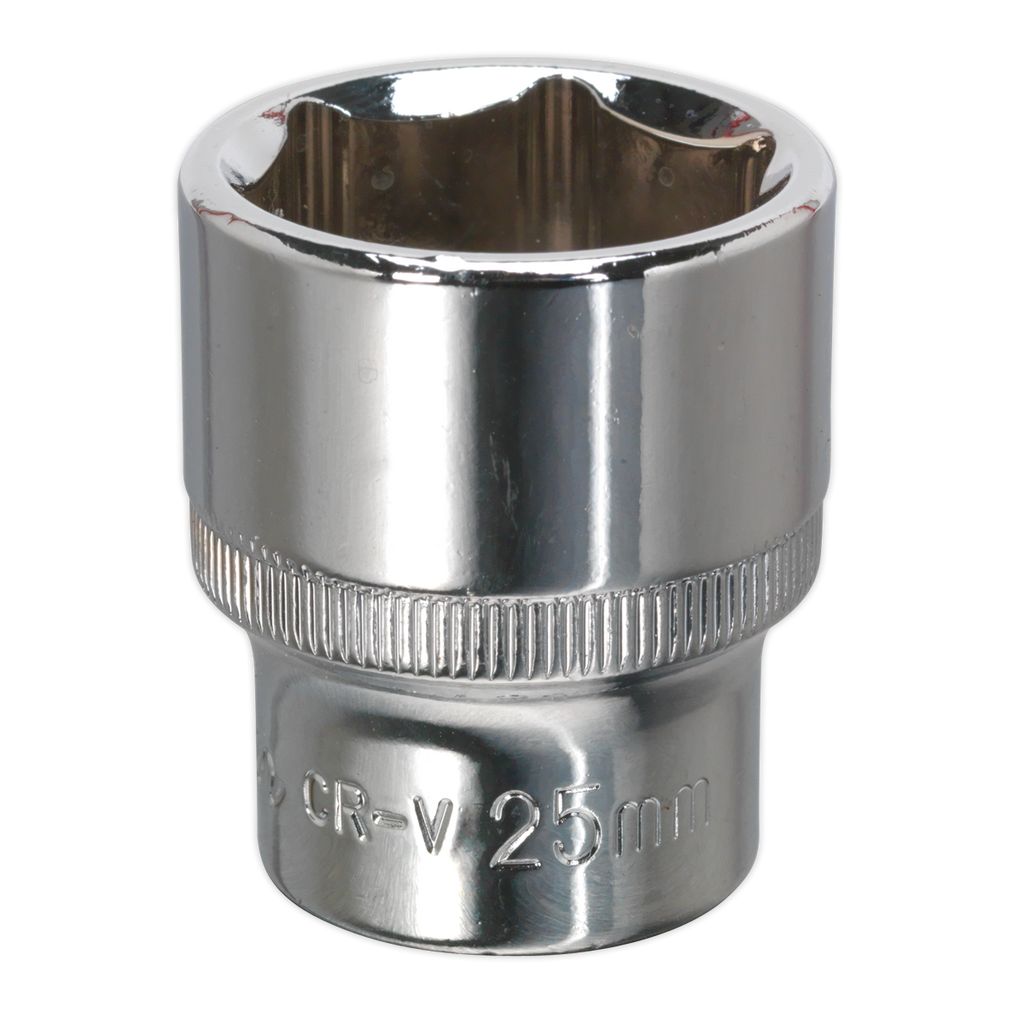 Premier Fully Polished Socket 1/2"Sq Drive 25mm