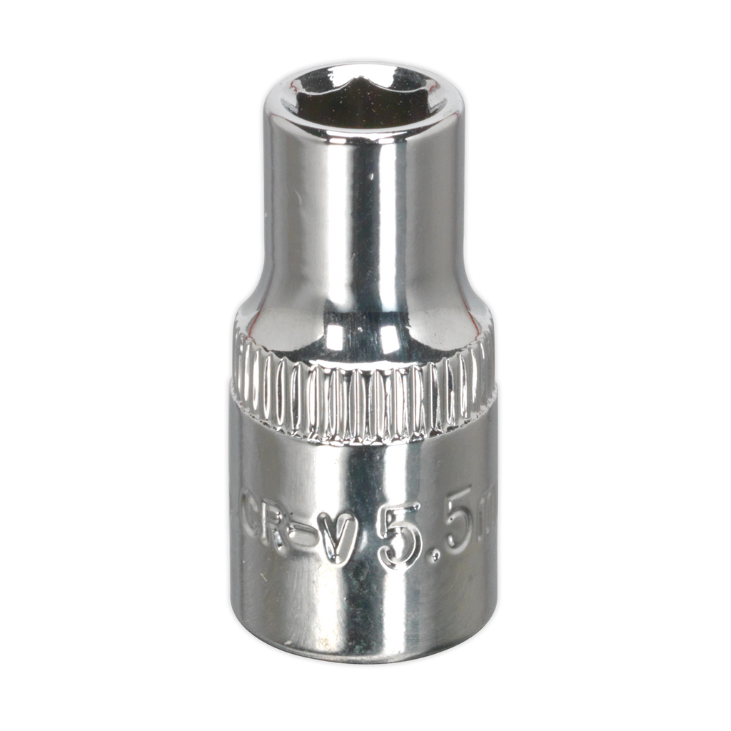 Premier Fully Polished Socket 1/4"Sq Drive 5.5mm