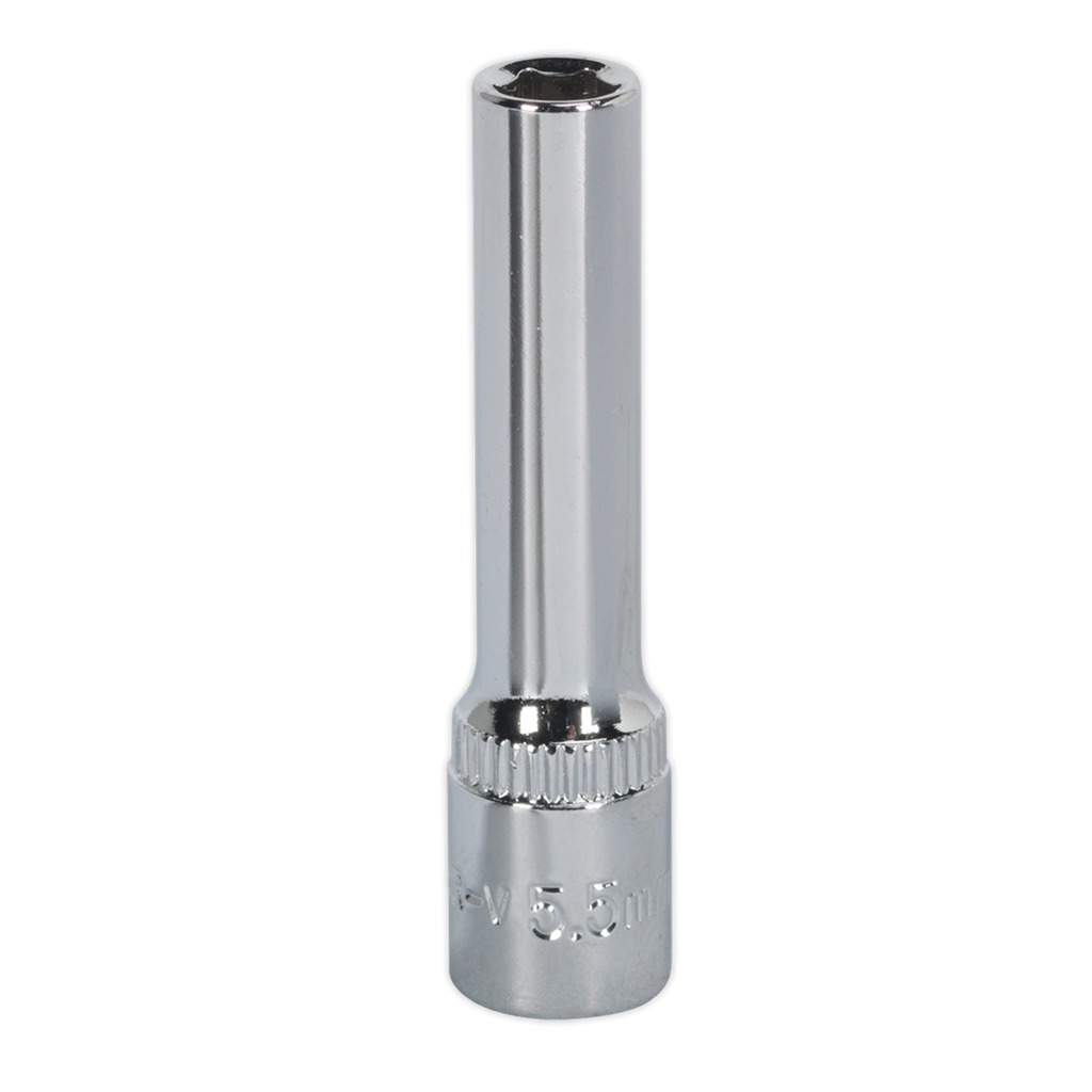 Premier Fully Polished Deep Socket 1/4"Sq Drive 5.5mm