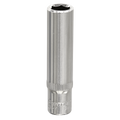 Premier Fully Polished Deep Socket 1/4"Sq Drive 8mm