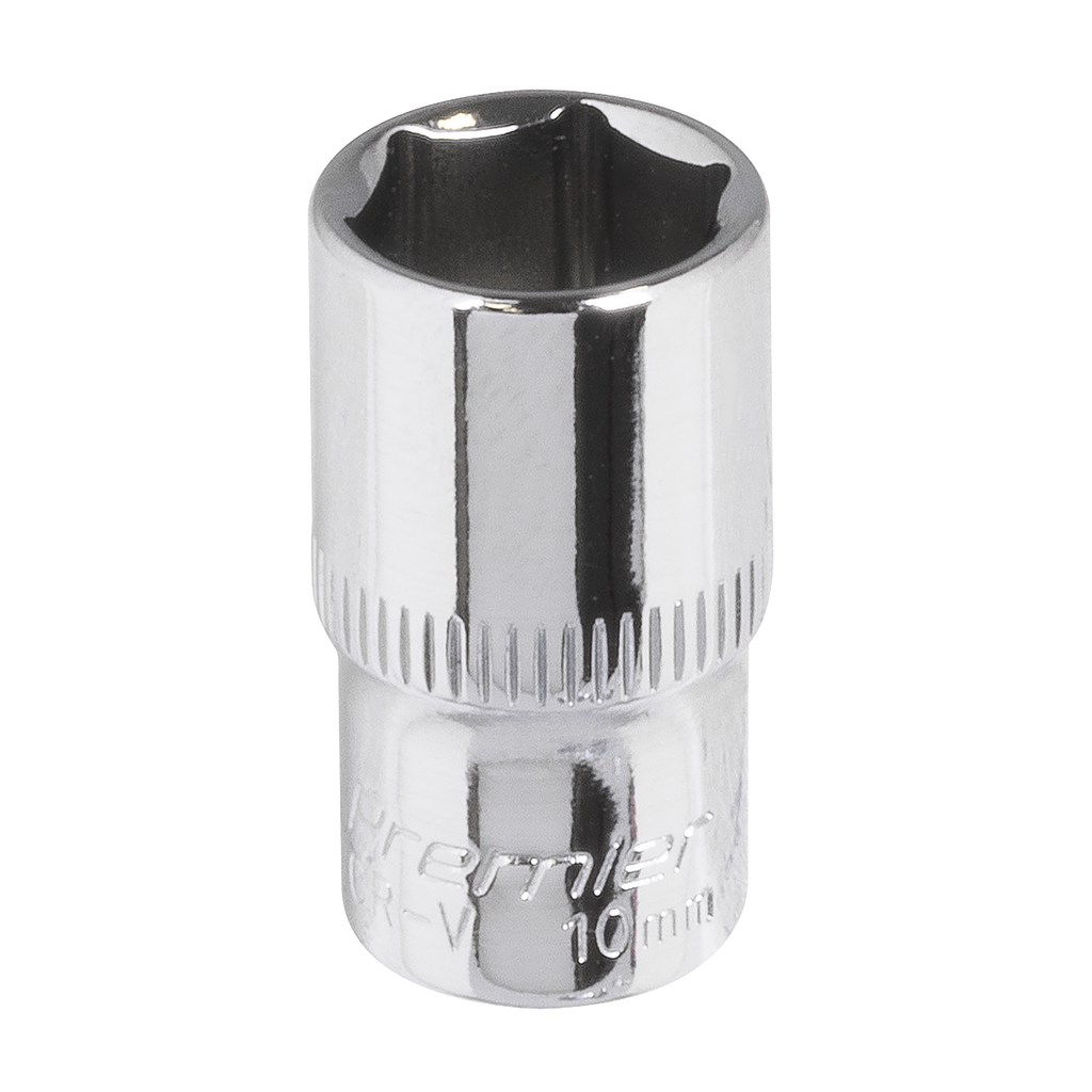 Premier Fully Polished Socket 1/4"Sq Drive 10mm