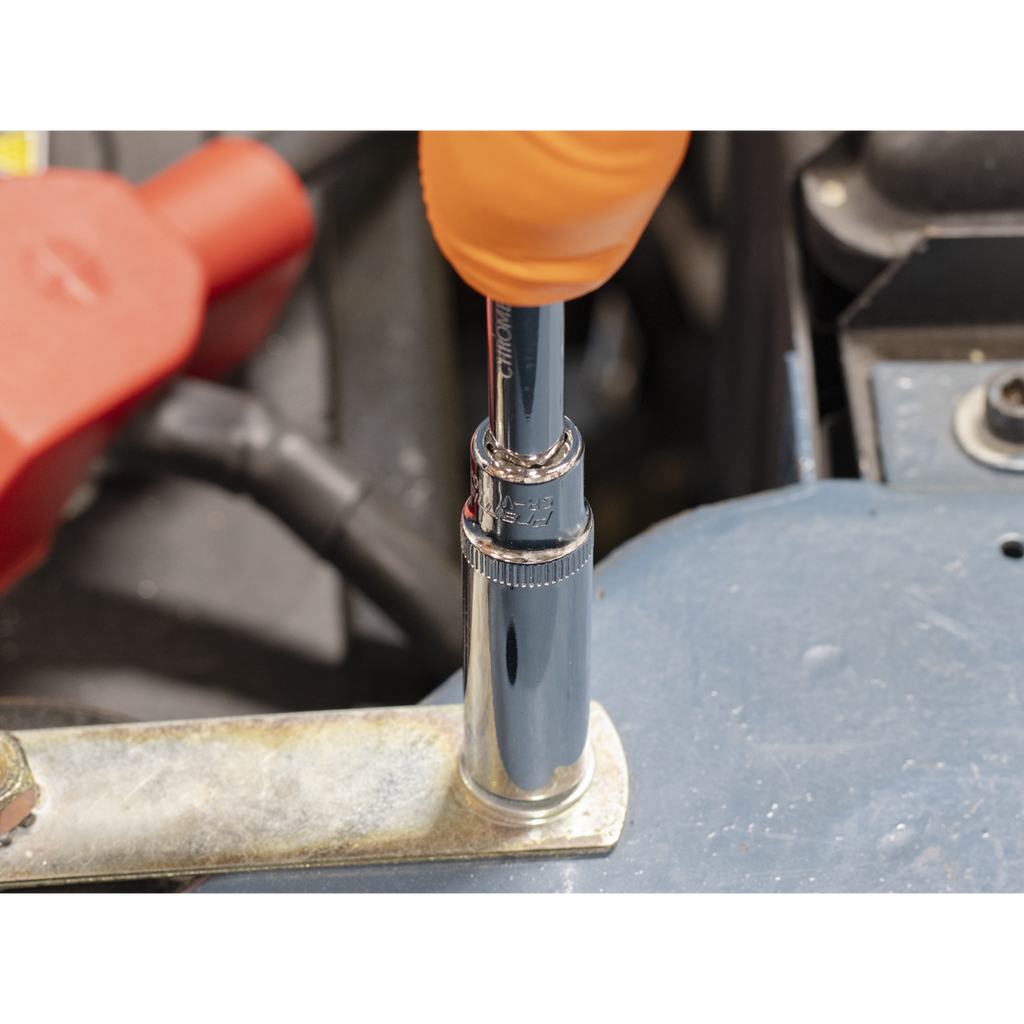 Premier Fully Polished Deep Socket 1/4"Sq Drive 10mm