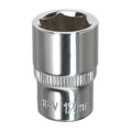 Premier Fully Polished Socket 1/4"Sq Drive 12mm