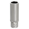 Premier Fully Polished Deep Socket 1/4"Sq Drive 12mm