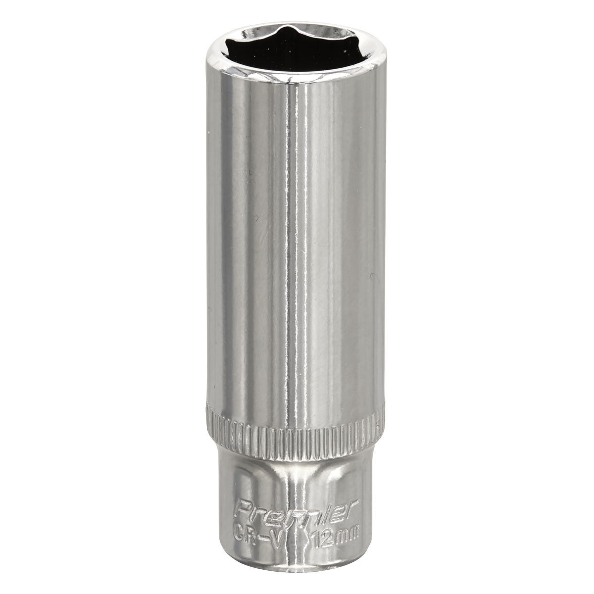 Premier Fully Polished Deep Socket 1/4"Sq Drive 12mm