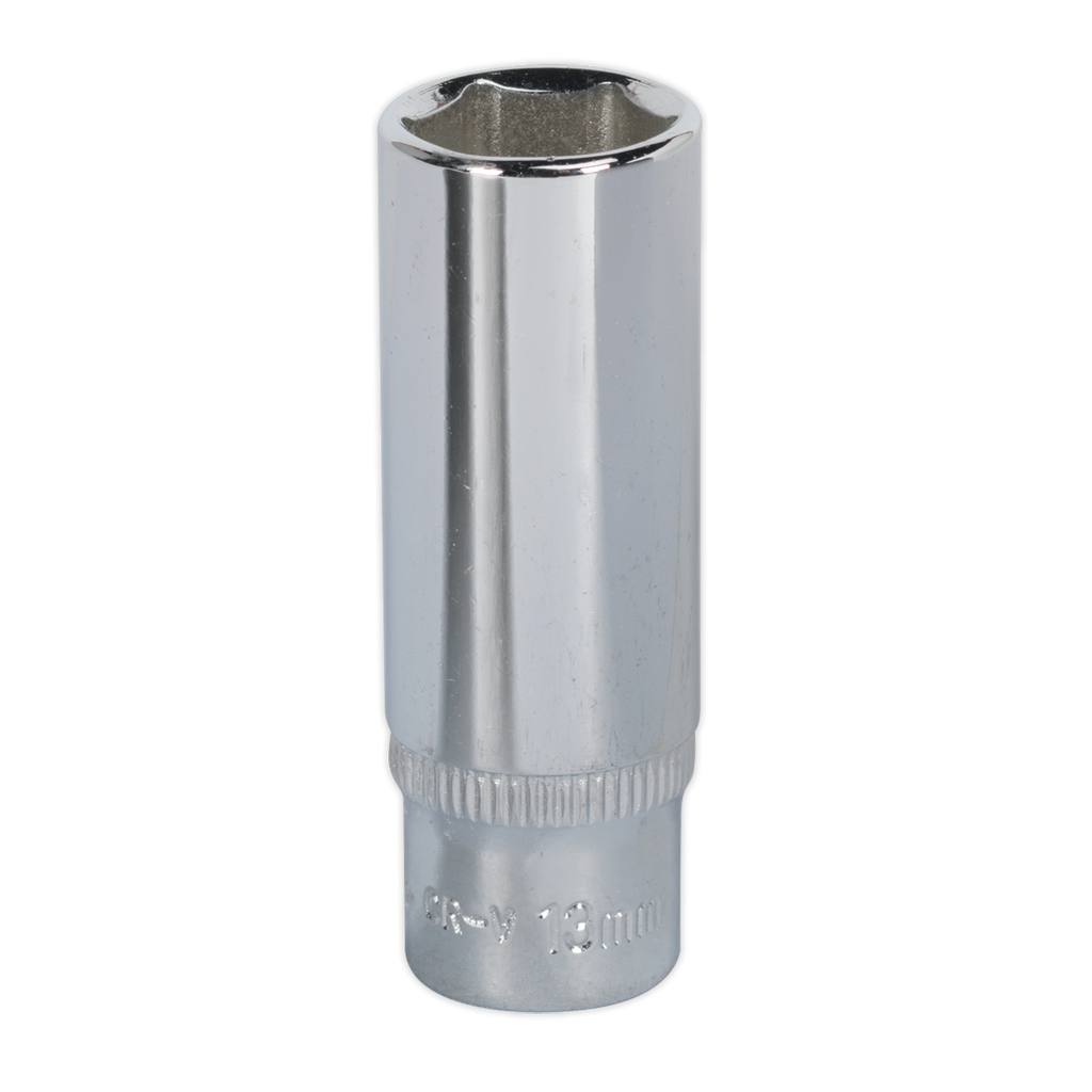 Premier Fully Polished Deep Socket 1/4"Sq Drive 13mm