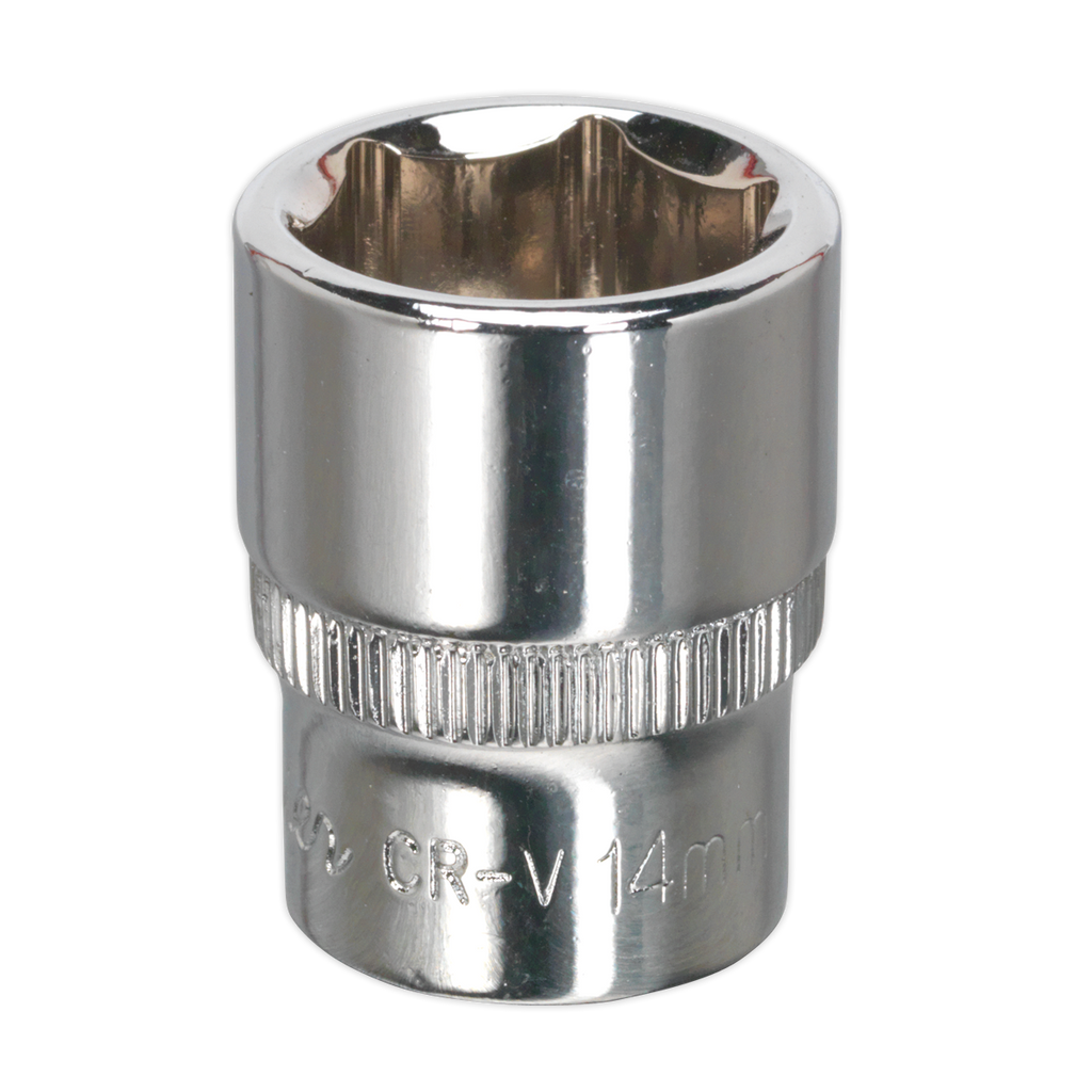 Premier Fully Polished Socket 1/4"Sq Drive 14mm