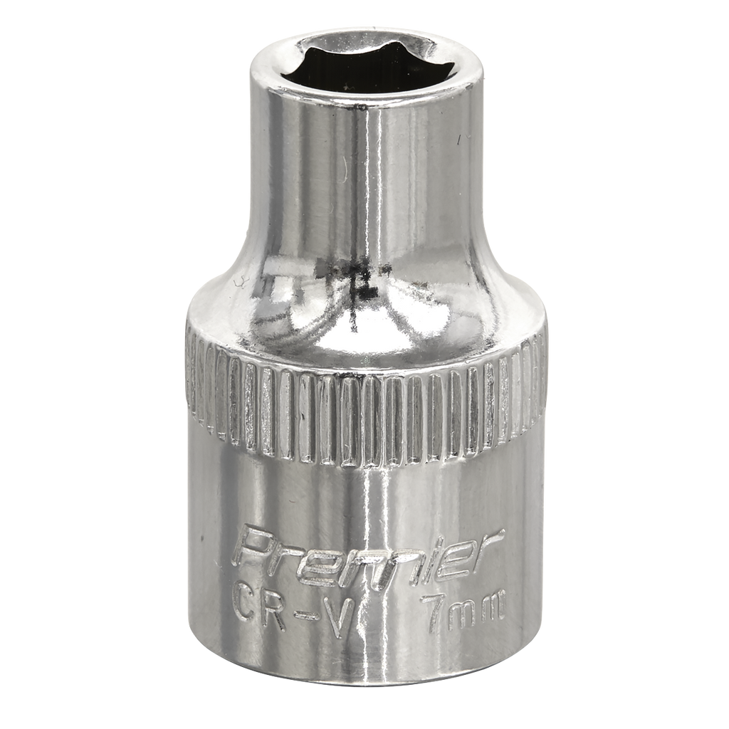 Premier Fully Polished Socket 3/8"Sq Drive 7mm
