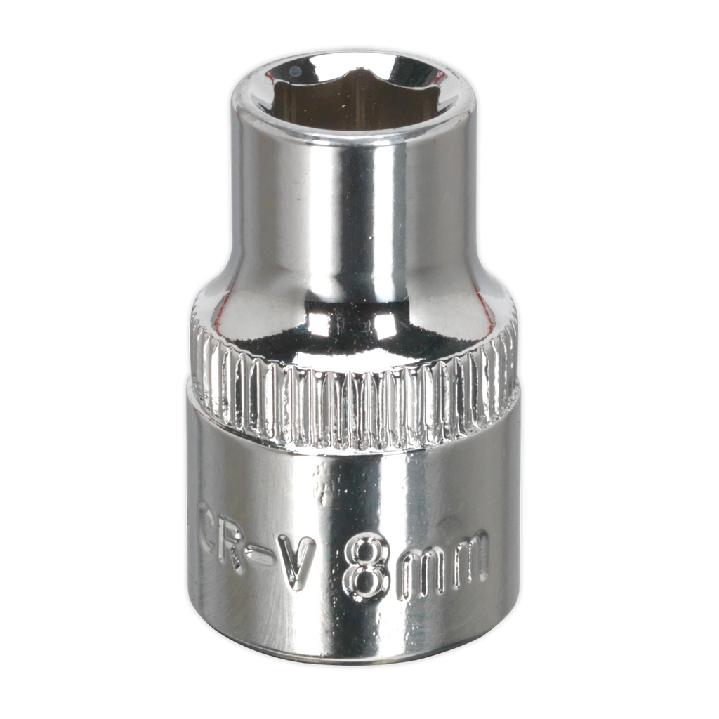 Premier Fully Polished Socket 3/8"Sq Drive 8mm