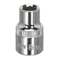 Premier Fully Polished Socket 3/8"Sq Drive 8mm