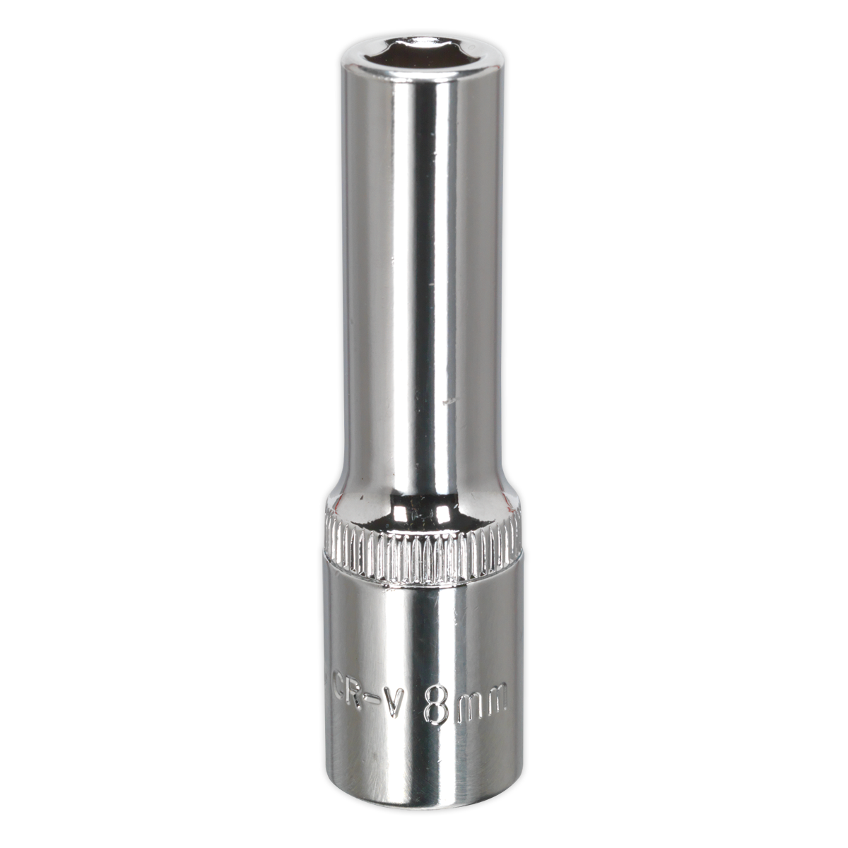 Premier Fully Polished Deep Socket 3/8"Sq Drive 8mm