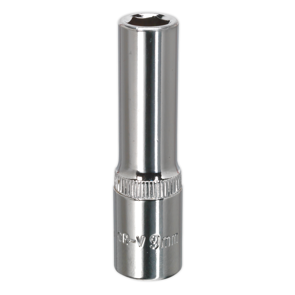Premier Fully Polished Deep Socket 3/8"Sq Drive 9mm