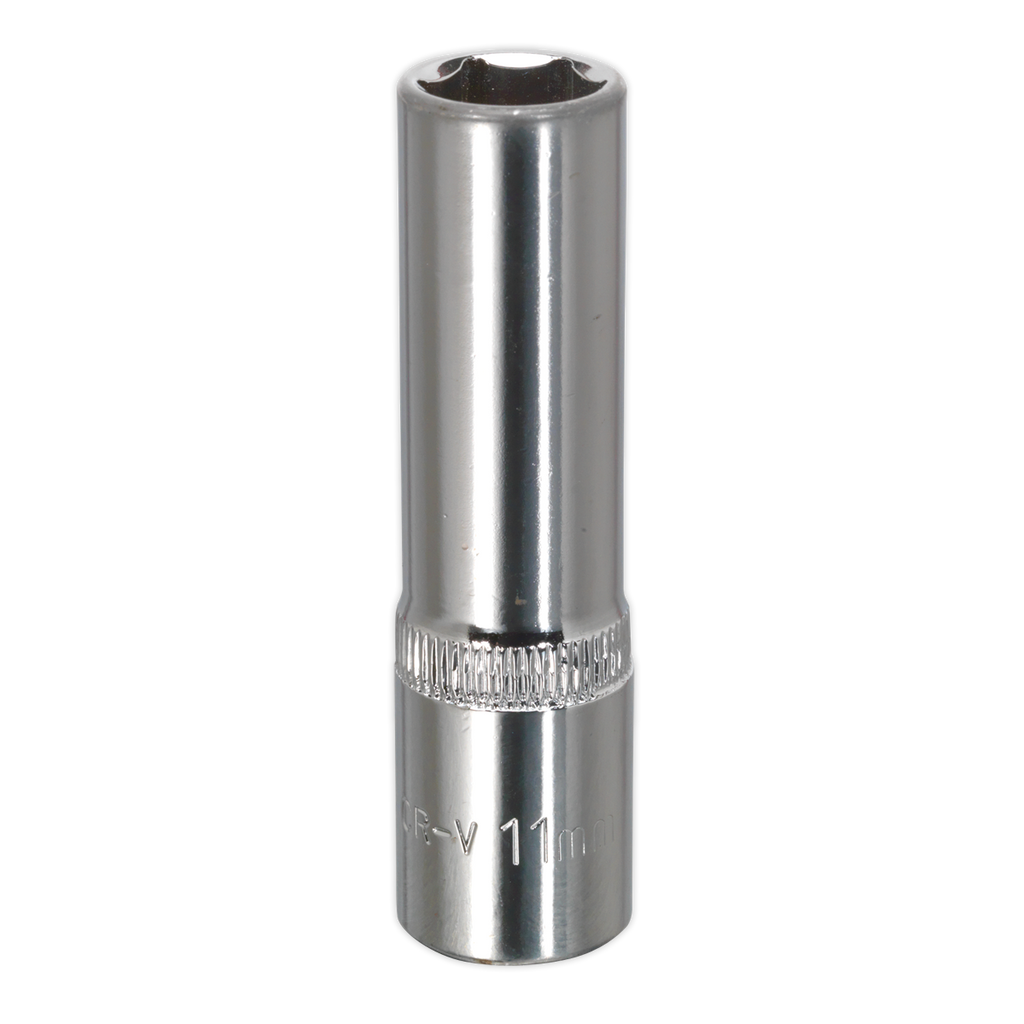 Premier Fully Polished Deep Socket 3/8"Sq Drive 11mm