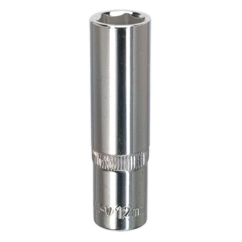 Premier Fully Polished Deep Socket 3/8"Sq Drive 12mm