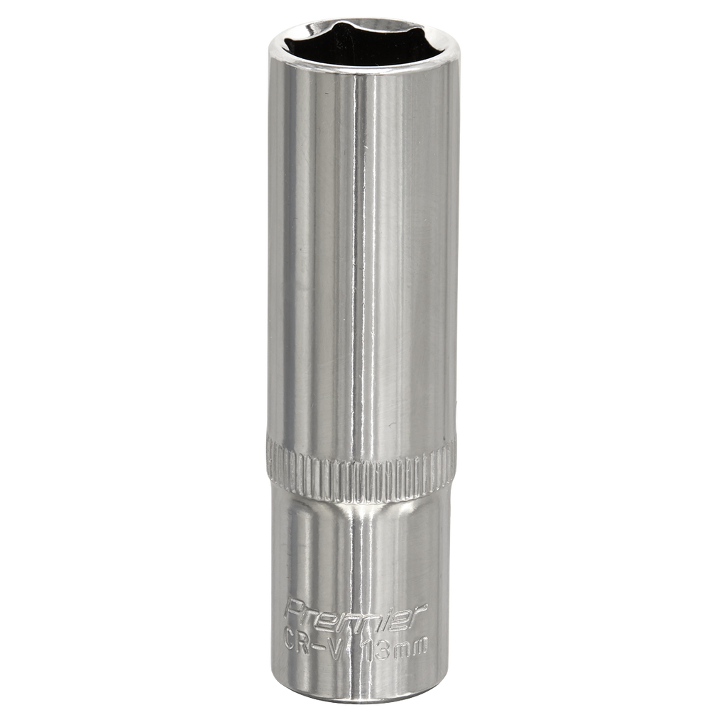 Premier Fully Polished Deep Socket 3/8"Sq Drive 13mm