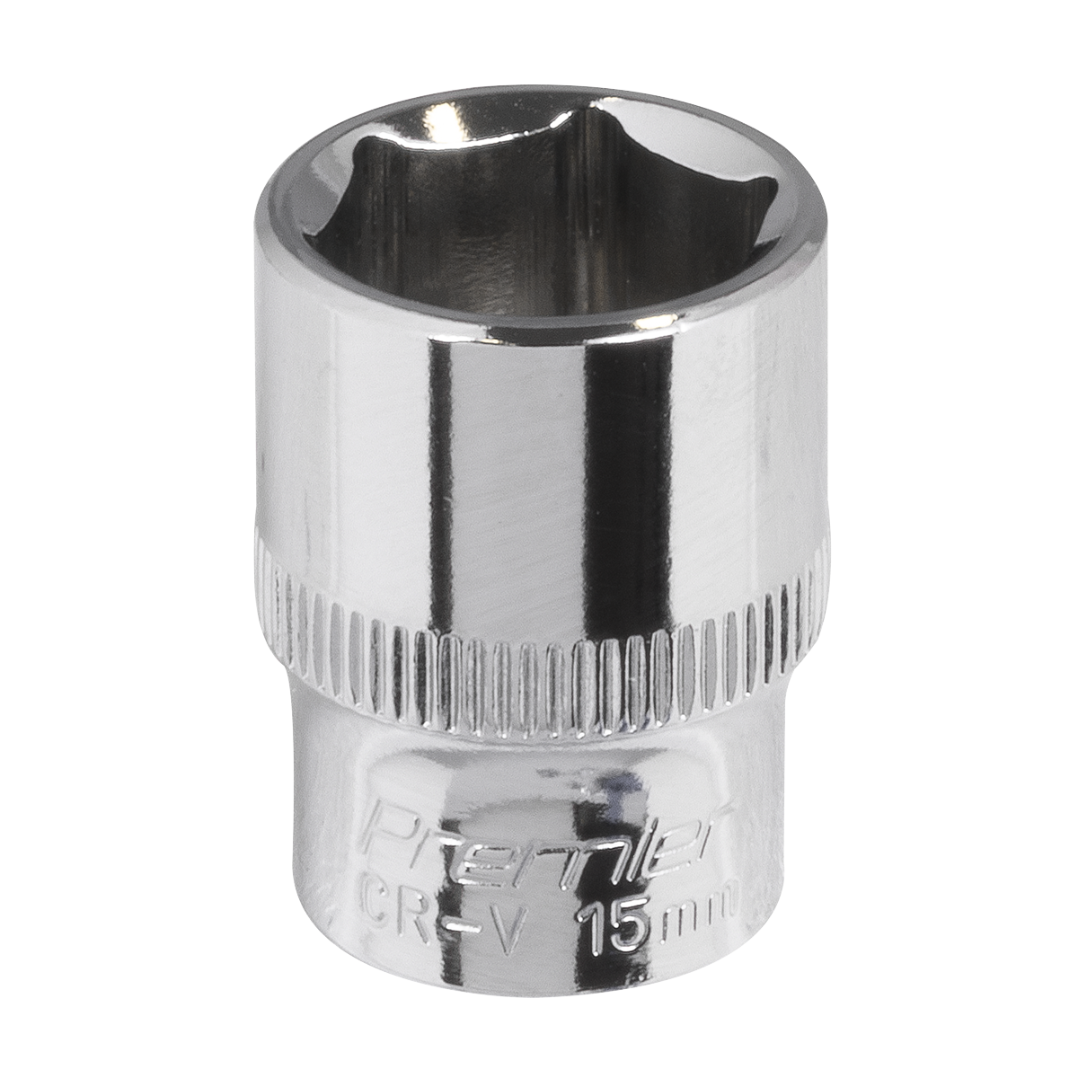 Premier Fully Polished Socket 3/8"Sq Drive 15mm