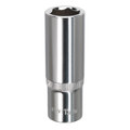 Premier Fully Polished Deep Socket 3/8"Sq Drive 15mm