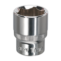 Premier Fully Polished Socket 3/8"Sq Drive 17mm