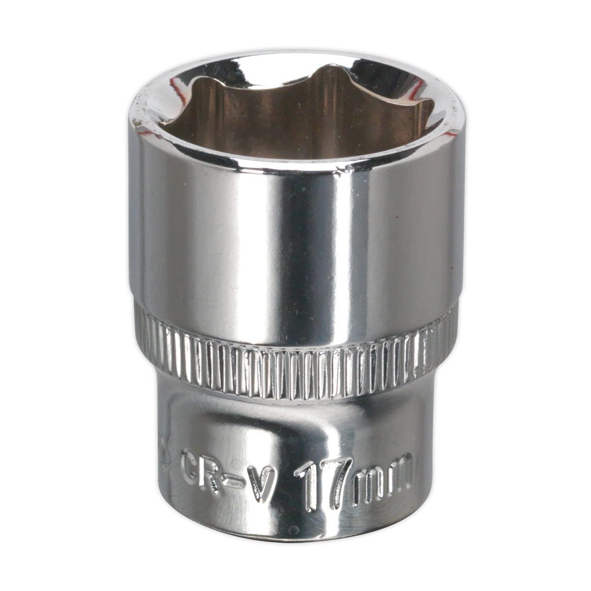 Premier Fully Polished Socket 3/8"Sq Drive 17mm