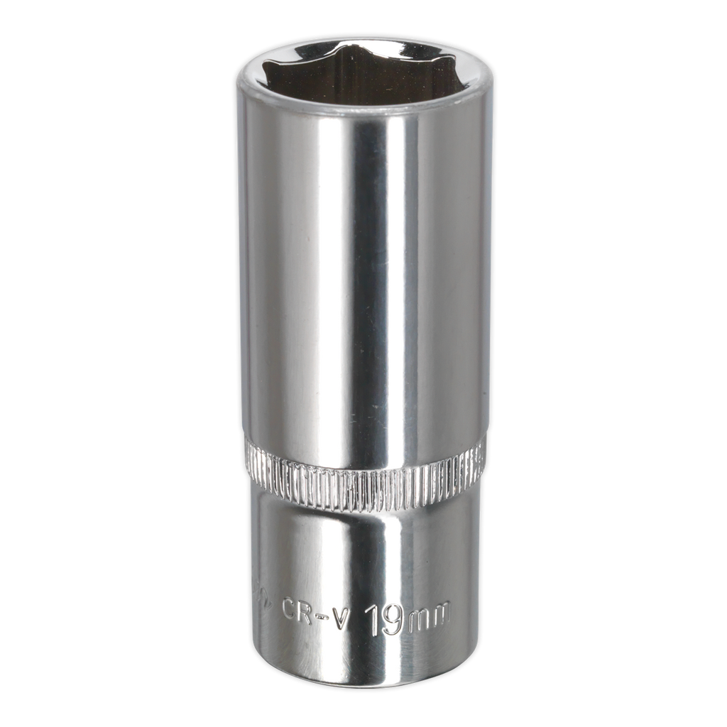 Premier Fully Polished Socket 3/8"Sq Drive 19mm