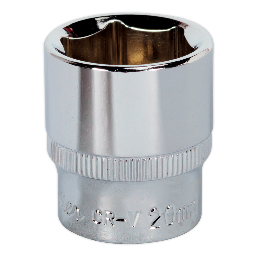 Premier Fully Polished Socket 3/8"Sq Drive 20mm